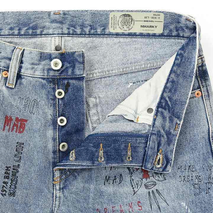 パンツ DIESEL Denim Print Nylon Pants DIESEL ディーゼル ジーンズ デニム パンツ メンズ ヴィンテージ