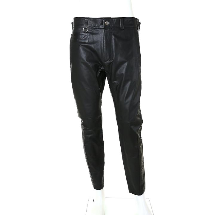 DIESEL ディーゼル レザーパンツ メンズ 裾ジップ 牛革 本革 P DIESEL ディーゼル レザーパンツ メンズ 裾ジップ 牛革 本革 P