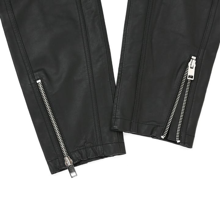 DIESEL ディーゼル レザーパンツ メンズ 裾ジップ 牛革 本革 P DIESEL ディーゼル レザーパンツ メンズ 裾ジップ 牛革 本革 P