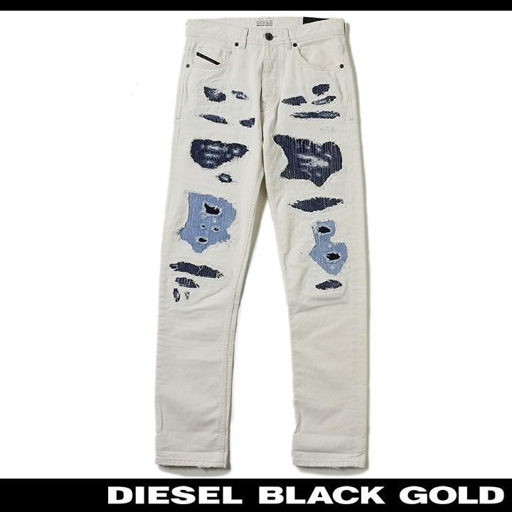 DIESEL BLACK GOLDホワイト デニムパンツ DIESEL BLACK GOLD ディーゼルブラックゴールド ホワイトデニム