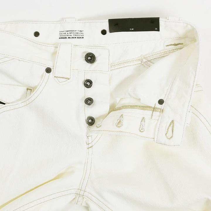 DIESEL BLACK GOLDホワイト デニムパンツ DIESEL BLACK GOLD ディーゼルブラックゴールド ジーンズ デニム