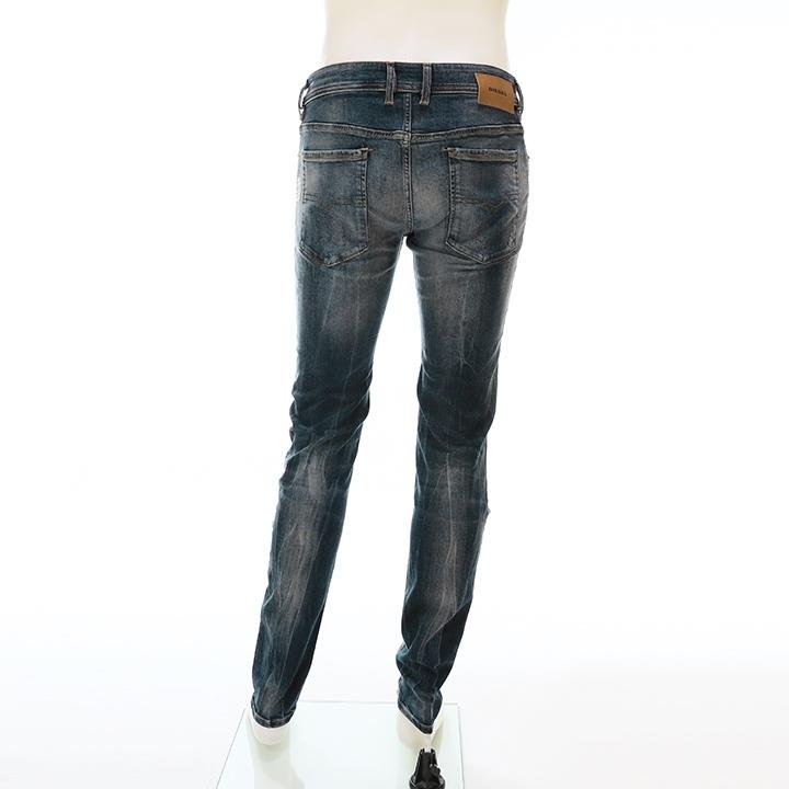 DIESEL ディーゼル 裾クラッシュ ストレッチ スーパースリムスキニー DIESEL ディーゼル ジーンズ デニム パンツ レディース 裾
