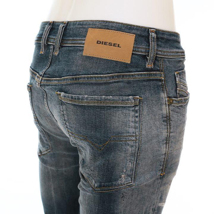 DIESEL ディーゼル 裾クラッシュ ストレッチ スーパースリムスキニー DIESEL ディーゼル ジーンズ デニム パンツ レディース 裾