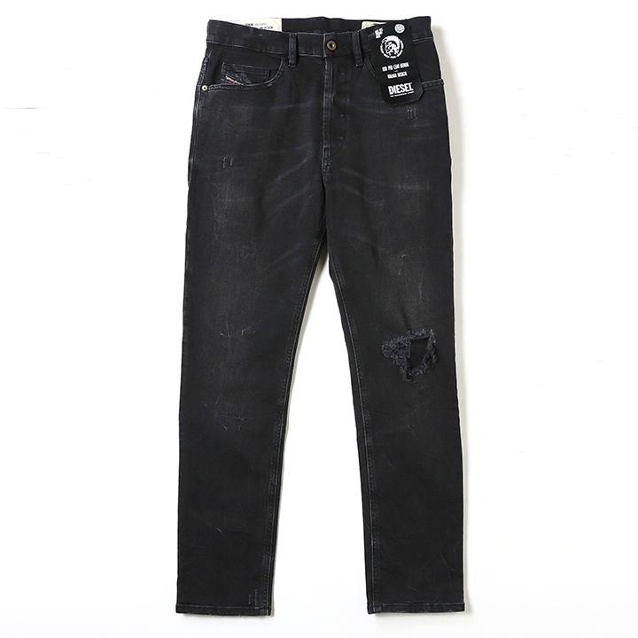90s DIESEL ブリーチデニムパンツ ディーゼル ダメージ加工 ブラック 90s DIESEL ブリーチデニムパンツ ディーゼル ダメージ加工