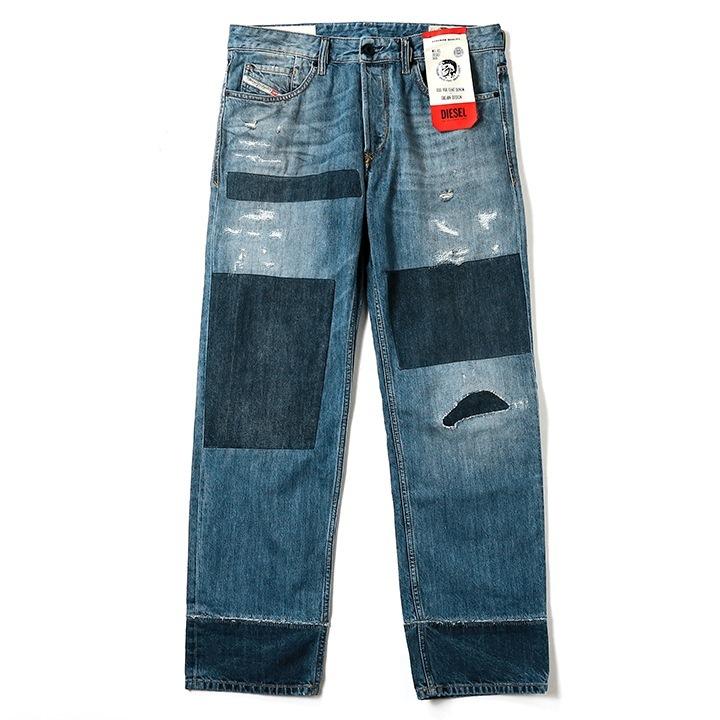 DIESEL ディーゼル ジーンズ デニム パンツ メンズ クラッシュダメージ 