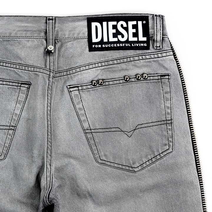 DIESEL（ディーゼル） ブラックデニム ジーンズ パンツ メンズ サイド