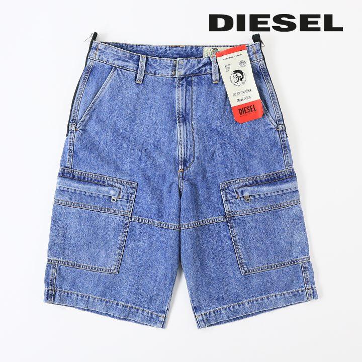 ディーゼル DIESEL ジーンズ デニム ハーフパンツ メンズ ジップ