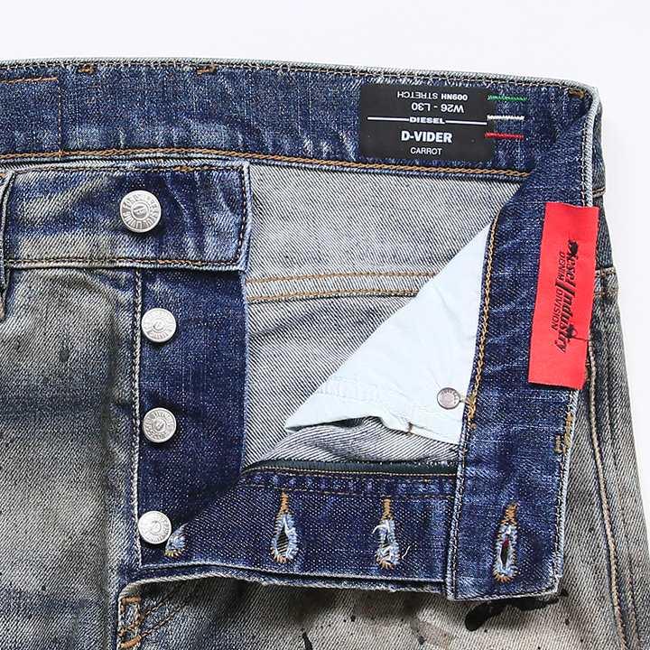 DIESEL ディーゼル ジーンズ デニム パンツ メンズ ペイント汚し