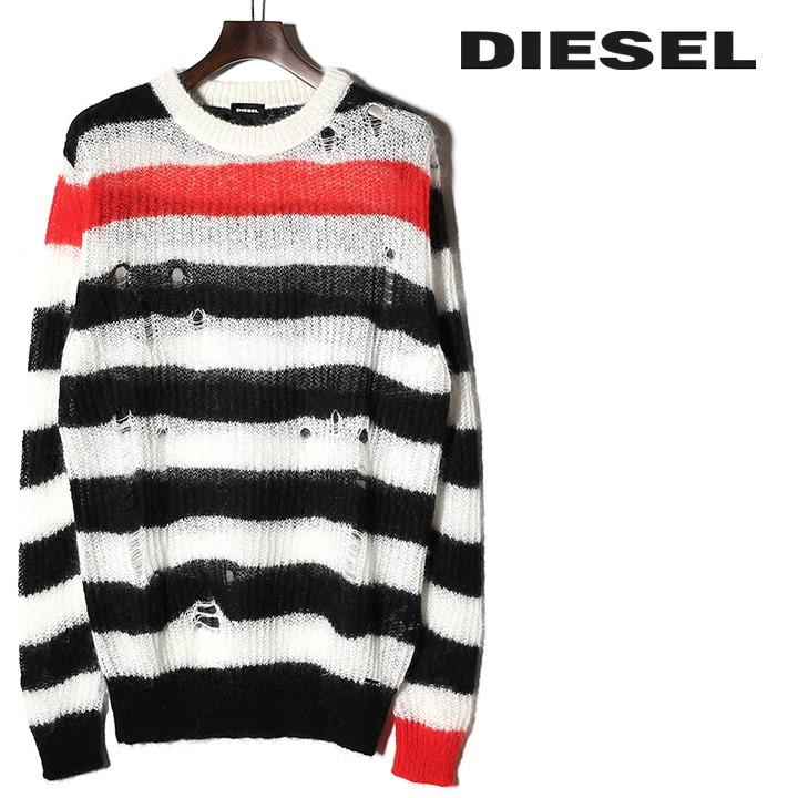 DIESEL ニット K-LOGOXNEW KNIT セーター グリーン L 55％以上節約