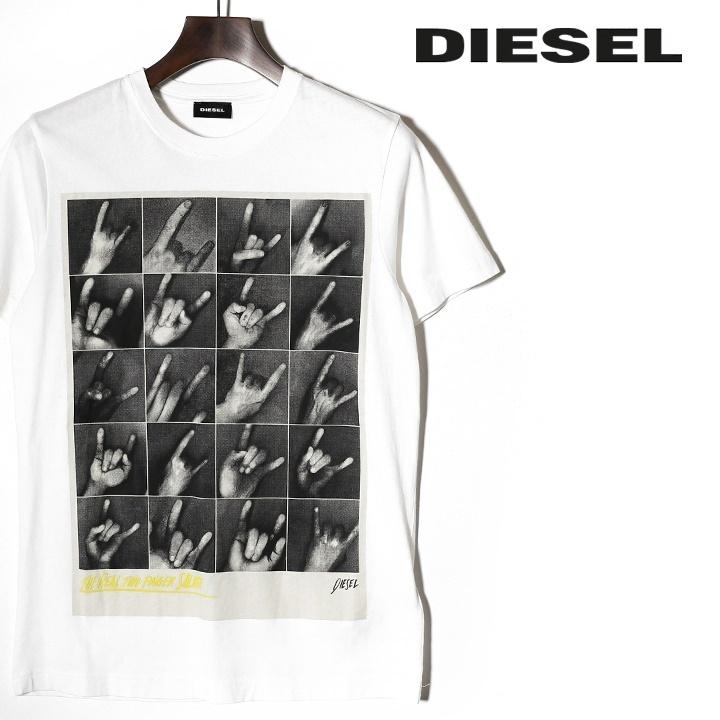 DIESEL ディーゼル 半袖Tシャツ カットソー メンズ フォト