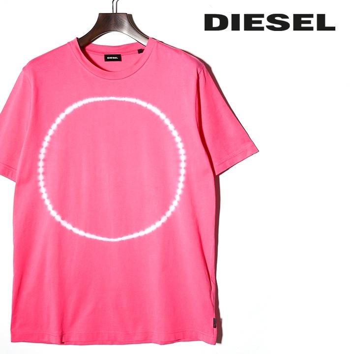 関税込み★DIESEL★コットン クルーネック タイダイ 半袖Tシャツ DIESEL ディーゼル 半袖Tシャツ カットソー メンズ クルーネック