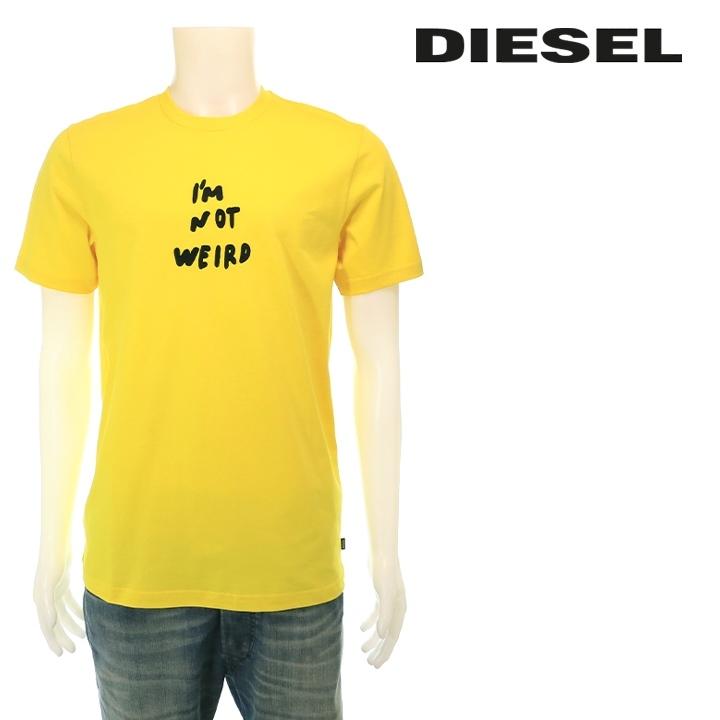 DIESEL ディーゼル 半袖Tシャツ カットソー メンズ 刺繍デザイン
