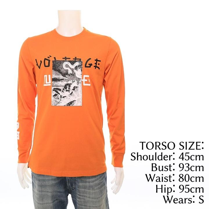 DIESEL グラフィックプリント 長袖 Tシャツ 関税送料込 DIESEL グラフィックプリント 長袖ロンTシャツ 関税送料込