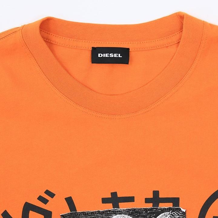 うのにもお得な情報満載！ ディーゼル DIESEL 長袖Tシャツ カットソー メンズ アジアングラフィックプリント ワッペン T-JUST-LS-GYP  トップス