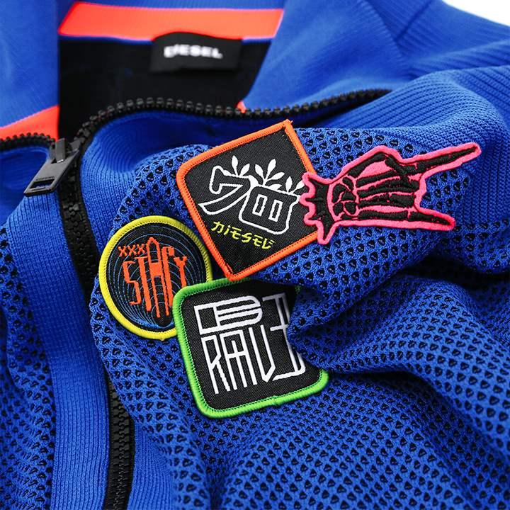 DIESEL ディーゼル ニットジャケット DIESEL ディーゼル ニットジャケット メンズ ワッペン装飾 長袖