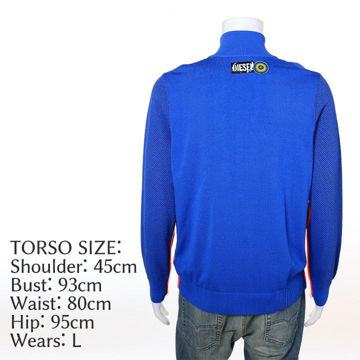 DIESEL ディーゼル ニットジャケット DIESEL ディーゼル ニットジャケット メンズ ワッペン装飾 長袖