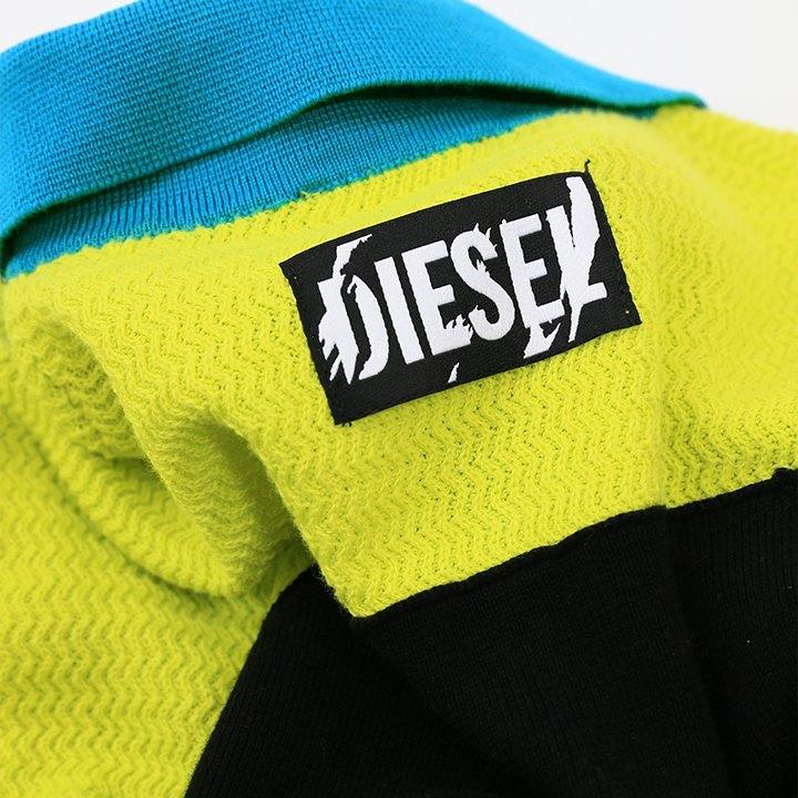 ディーゼル DIESEL コットンニットセーター メンズ ハーフジップ ヘンリーネック 配色切替 半袖 K-MYX｜tutto-tutto｜05