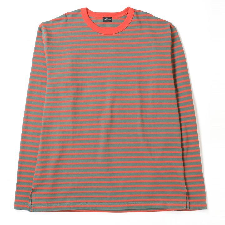 DIESEL（ディーゼル） 長袖Tシャツ カットソー メンズ ボーダー柄