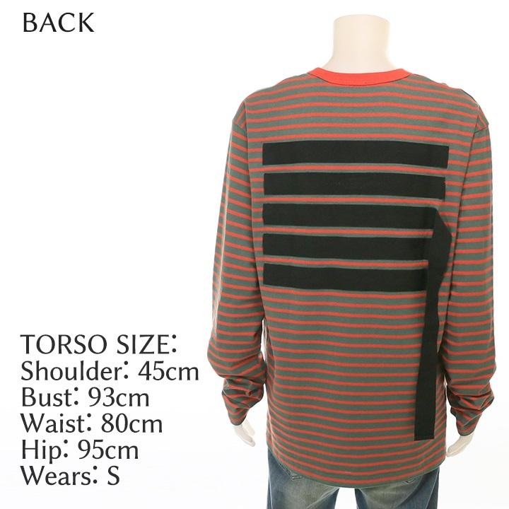 DIESEL（ディーゼル） 長袖Tシャツ カットソー メンズ ボーダー柄
