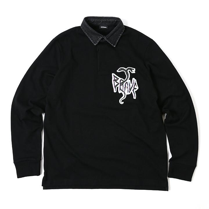 DIESEL ヘンリーネック長袖 Diesel ヘンリーネック シャツ | ブルー | FARFETCH JP