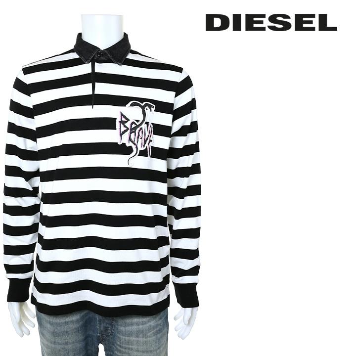 DIESEL ディーゼル ラガーシャツ 長袖シャツ ポロシャツ DIESEL ディーゼル 長袖ポロシャツ メンズ フライヘンリーネック