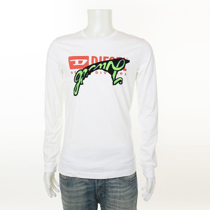 DIESEL ディーゼル 長袖Tシャツ カットソー メンズ ロゴプリント