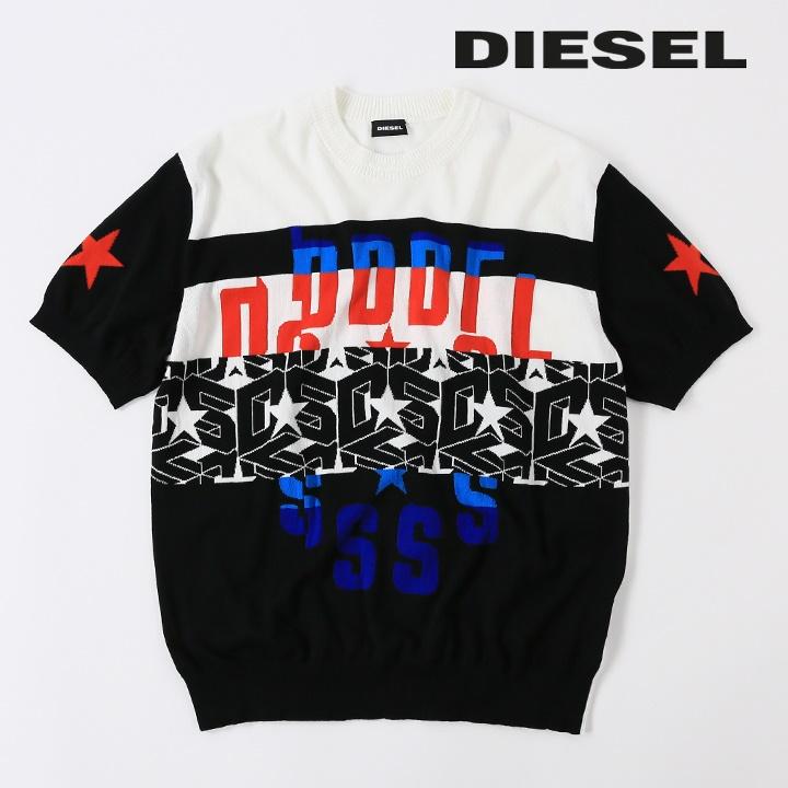 DIESEL（ディーゼル） 半袖ニットセーター メンズ コットンニット プル