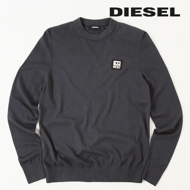 ディーゼル DIESEL コットンニットセーター メンズ ワンポイントラバー 