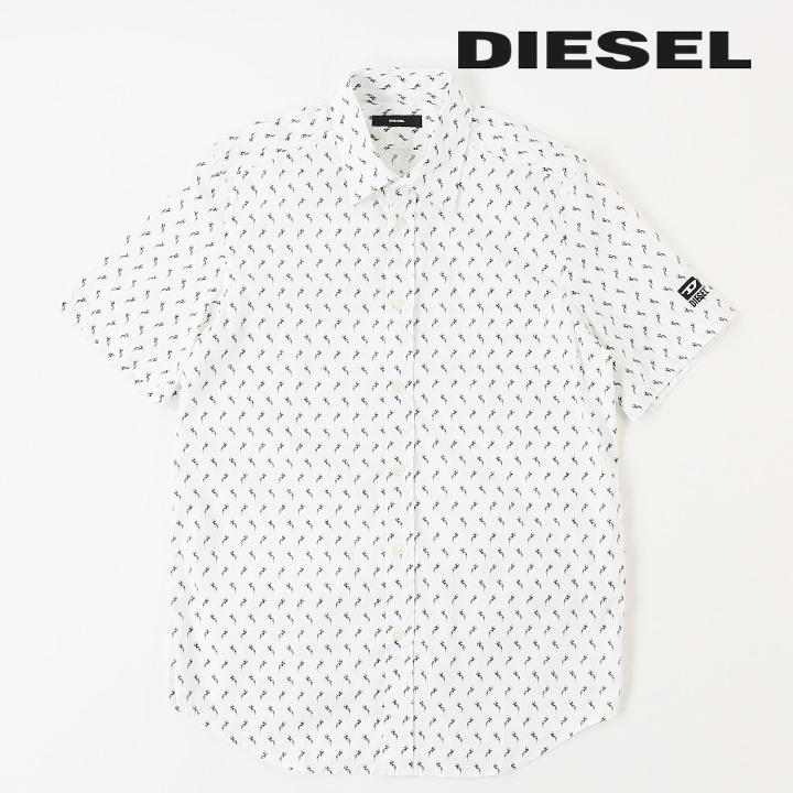 DIESEL（ディーゼル） 半袖コットンシャツ メンズ トライバル柄 総柄