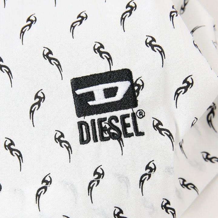 ディーゼル DIESEL 半袖コットンシャツ メンズ トライバル柄 総柄 ストレッチ S-RILEY-SHO-KA｜tutto-tutto｜03