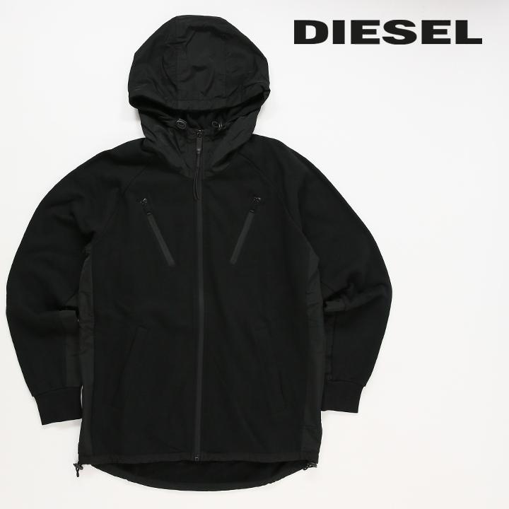 DIESEL ディーゼル スウェットパーカー メンズ バックラバー