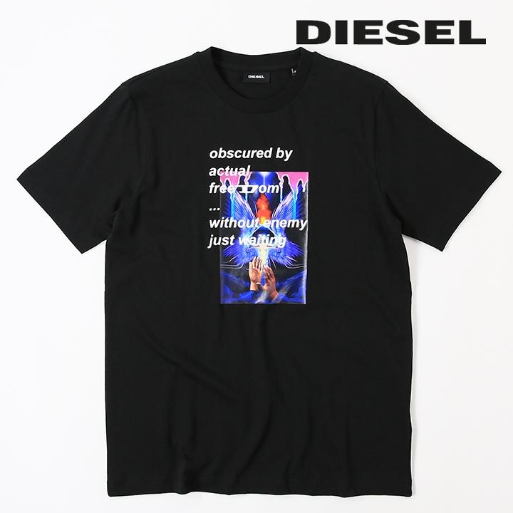 DIESEL（ディーゼル） 半袖Tシャツ カットソー メンズ ラバーロゴ