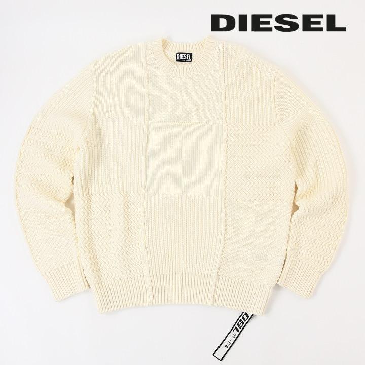 ディーゼル DIESEL 長袖ニットセーター メンズ ウール 編み込み K 