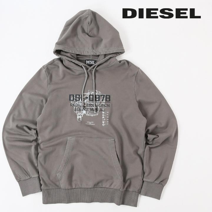 DIESEL ディーゼル プルオーバースウェットパーカー メンズ DIESEL ディーゼル プルオーバースウェットパーカー メンズ