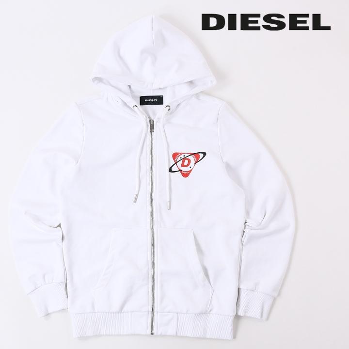 ディーゼル DIESEL ジップアップスウェットパーカー メンズ ロゴ 