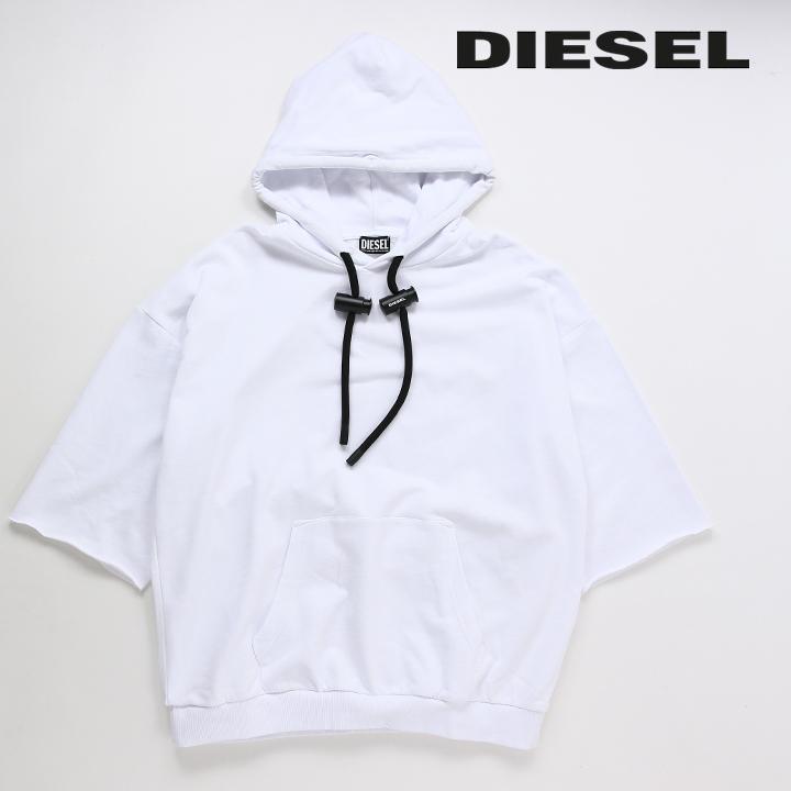 DIESEL（ディーゼル） 半袖スウェットパーカー メンズ カットオフ 