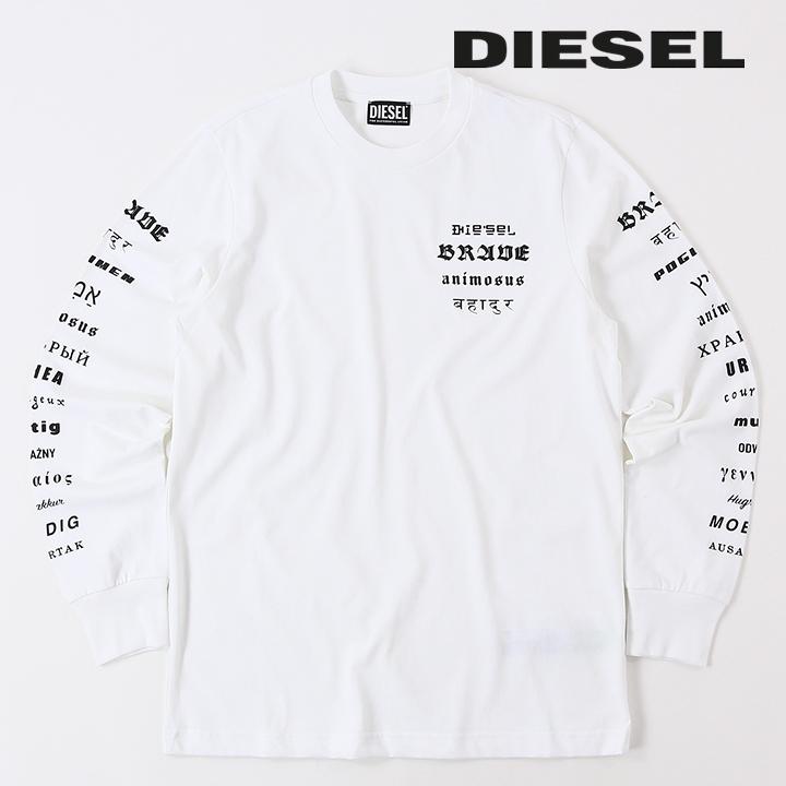 DIESEL（ディーゼル） 長袖Tシャツ カットソー メンズ レタリング