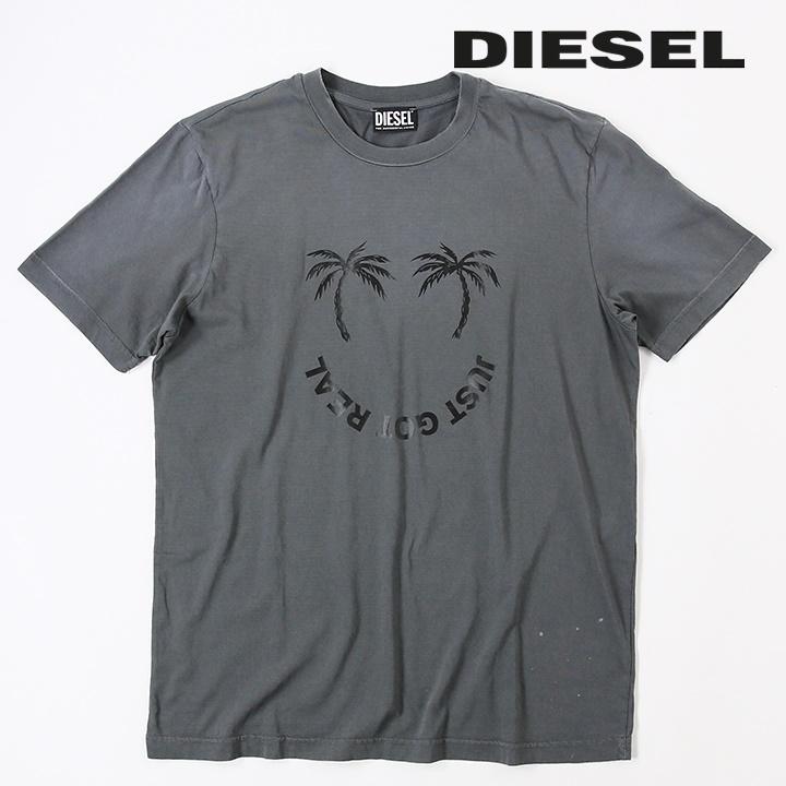 DIESEL ディーゼル 半袖Tシャツ カットソー メンズ ダメージ加工 
