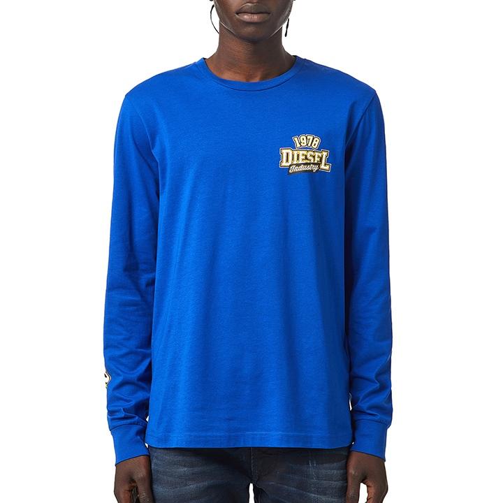 DIESEL ディーゼル 長袖Tシャツ カットソー メンズ ロゴプリント DIESEL ディーゼル 長袖Tシャツ カットソー メンズ ロゴプリント