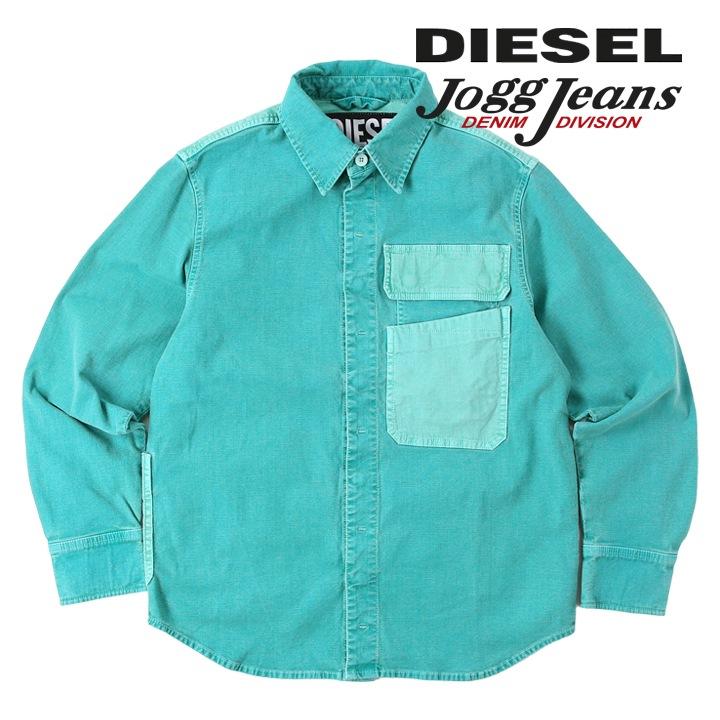 DIESEL（ディーゼル） 長袖デニムシャツ メンズ ウォッシュ加工