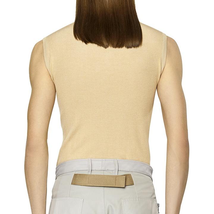 DIESEL ディーゼル サマーニットタンクトップ メンズ スウェード