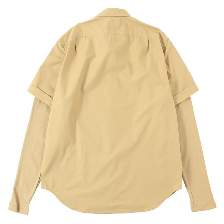 DIESEL　長袖シャツ　レイヤード　M DIESEL ディーゼル 長袖シャツ メンズ フェイクレイヤード 重ね