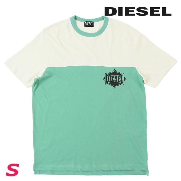 DIESEL ｜JUST おしゃれ Tシャツ ロゴプリント 半袖 メンズ DIESEL ディーゼル 半袖Tシャツ カットソー メンズ カラー切替