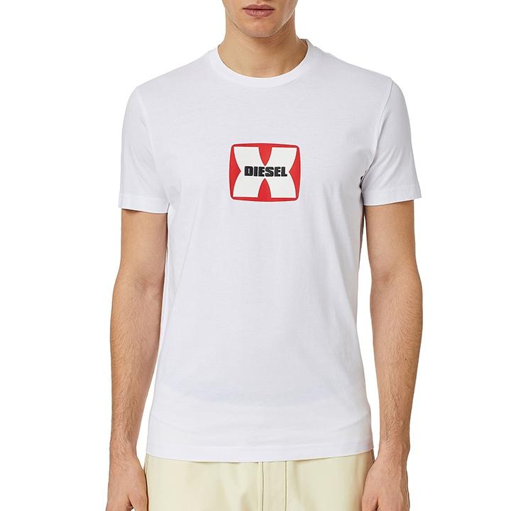 DIESEL ディーゼル 半袖Tシャツ カットソー メンズ ロゴパフ