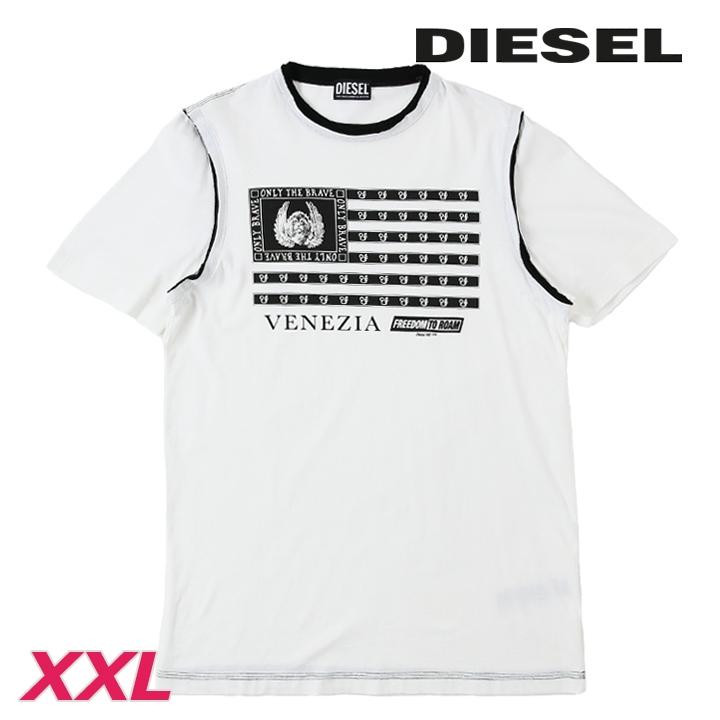 DIESEL ｜JUST おしゃれ Tシャツ ロゴプリント 半袖 メンズ DIESEL ディーゼル 半袖Tシャツ カットソー メンズ プリント