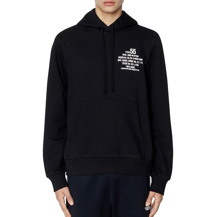 DIESEL ディーゼル プルオーバースウェットパーカー メンズ ロゴ