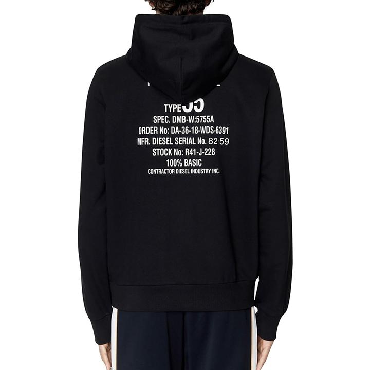 DIESEL ディーゼル プルオーバースウェットパーカー メンズ ロゴ