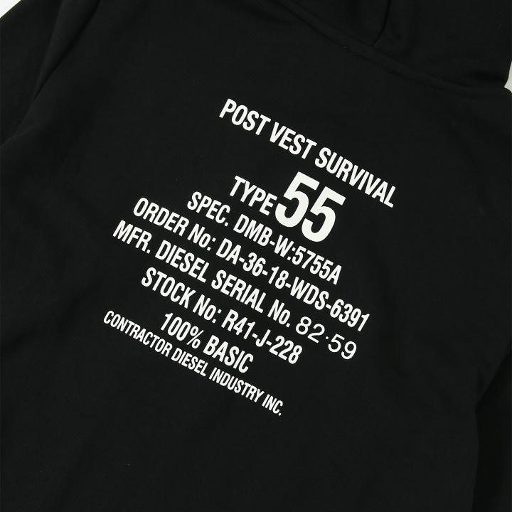 DIESEL ディーゼル プルオーバースウェットパーカー メンズ ロゴ