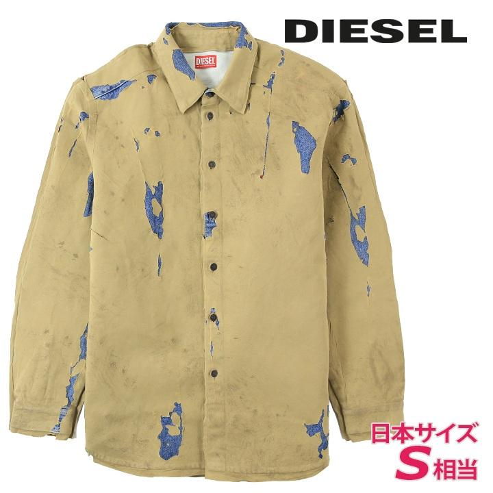 ディーゼル　ダメージデニムシャツ DIESEL ディーゼル 長袖デニムシャツ メンズ ヴィンテージダメージ