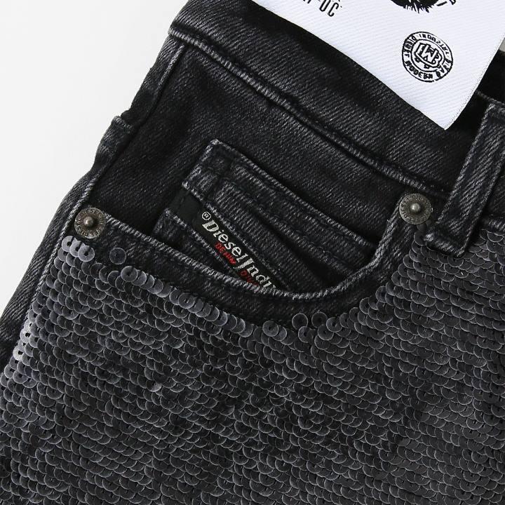 DIESEL KIDS ディーゼルキッズ KID ブラックデニムミニスカート